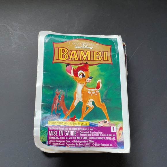 Collectible McDonalds Toy Walt Disney Bambi Child Kids Toy Cartoon Figurine 1996 - Picture 8 of 8